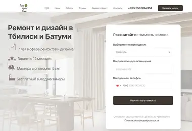 Screenshot of perspective.ge