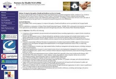 Screenshot of pfh.org.ge