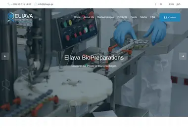Screenshot of phage.ge