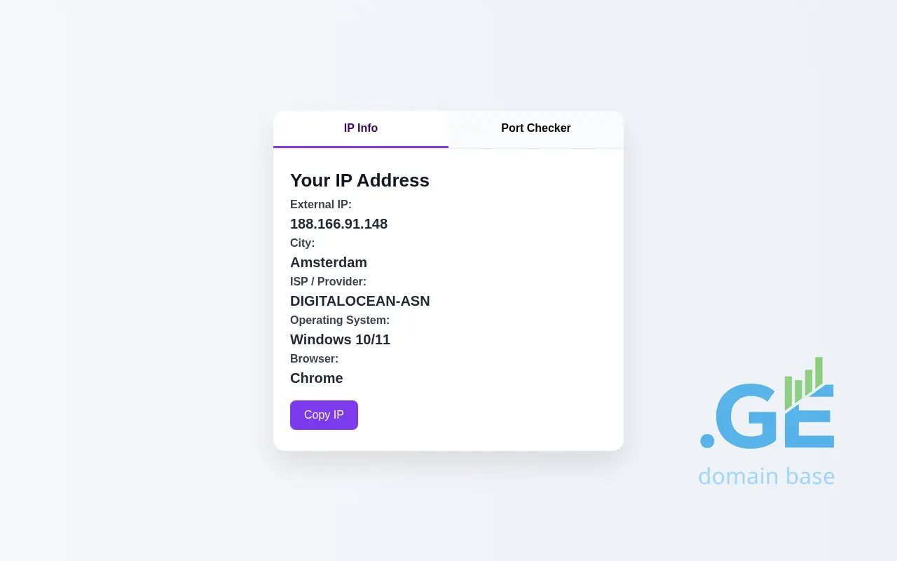 Screenshot of the site phpweb.ge