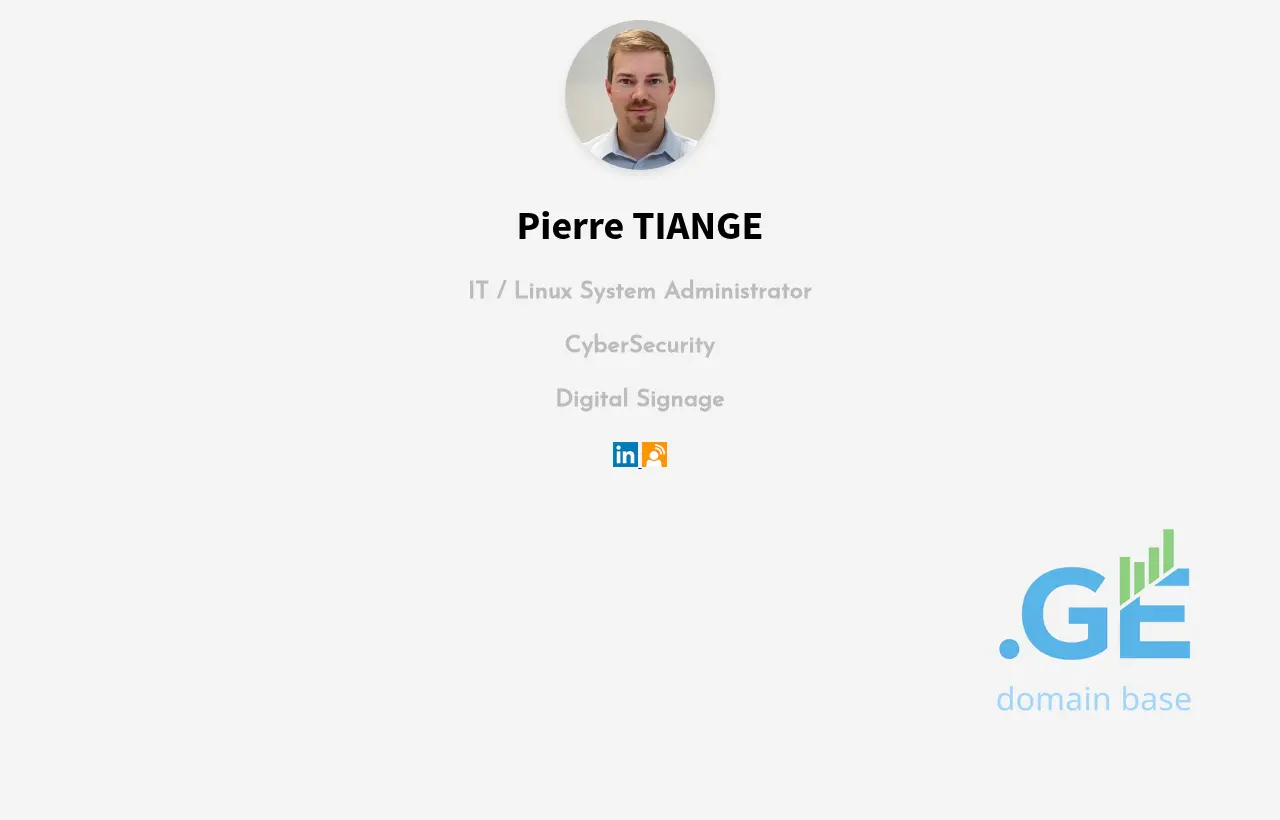 Screenshot of the site pierretian.ge