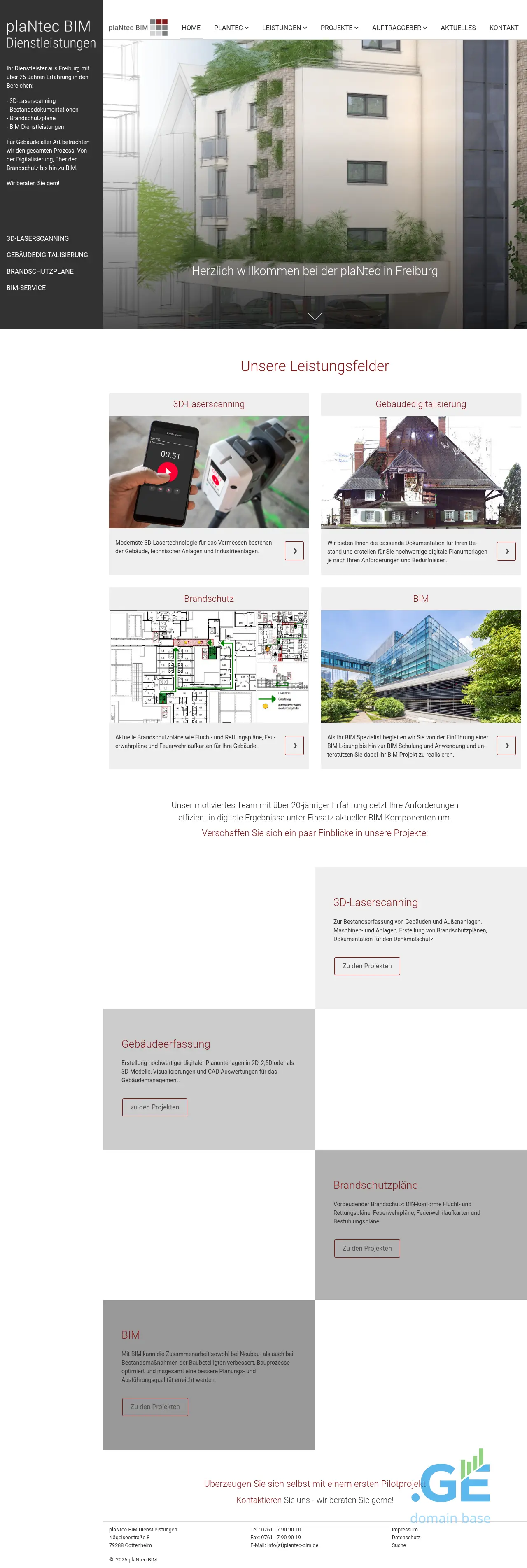 Screenshot of the site plantec-georgia.ge