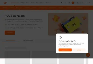 Screenshot of plus.ge