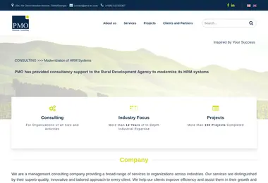 Screenshot of pmo.ge
