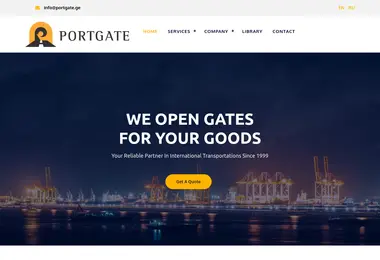 Screenshot of portgate.ge