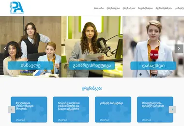 Screenshot of practicalacademy.ge