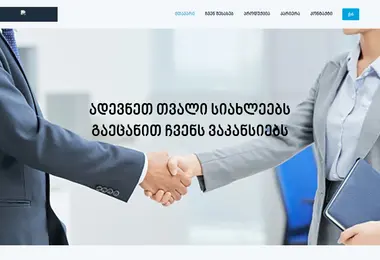 Screenshot of premio.ge