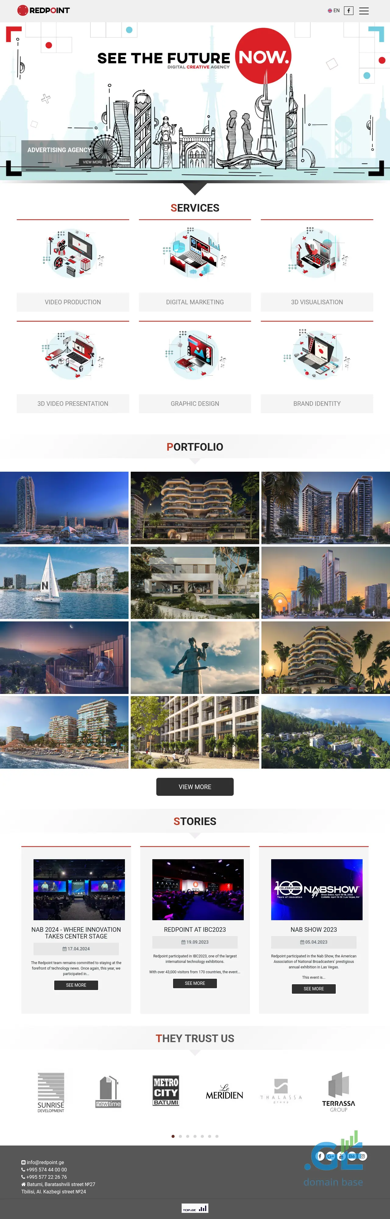 Screenshot of the site production.ge