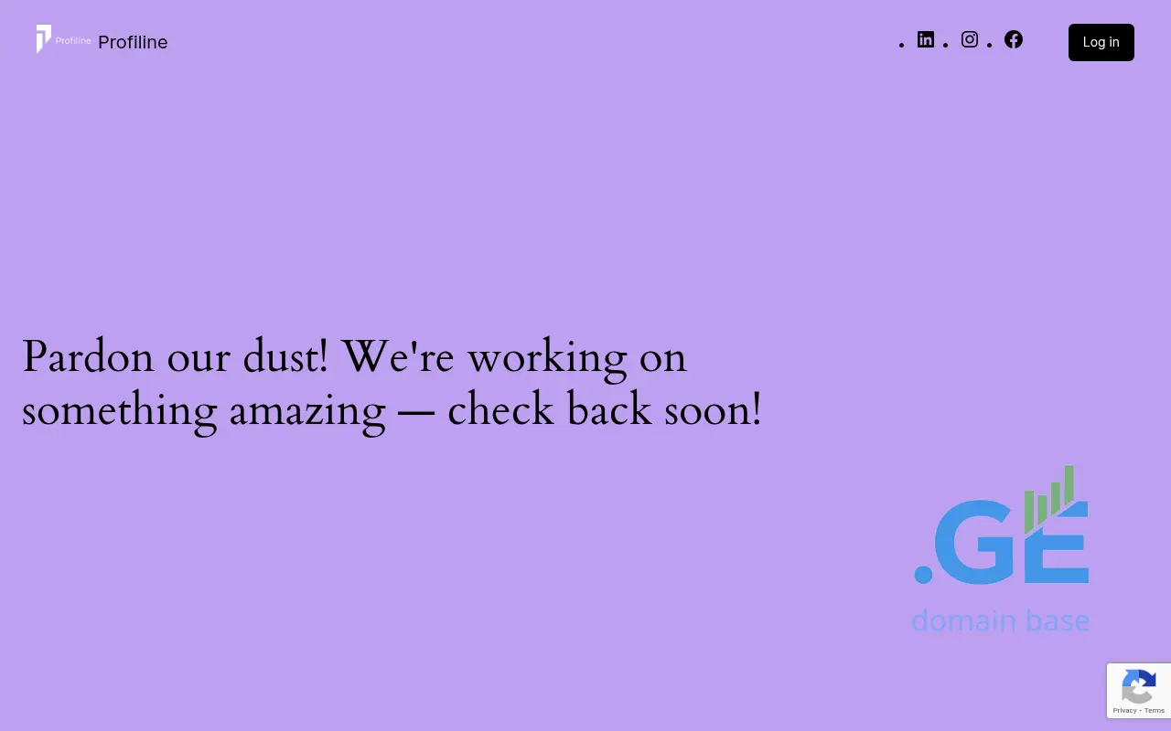 Screenshot of the site profiline.ge