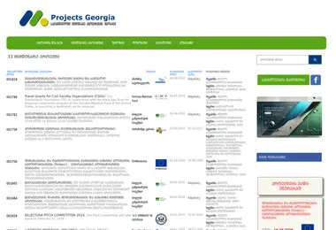 Screenshot of projects.org.ge