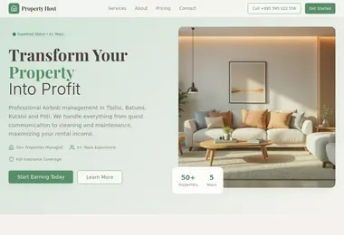 Screenshot of propertyhost.ge