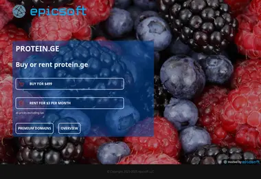 Screenshot of protein.ge