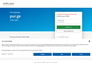 Screenshot of pur.ge