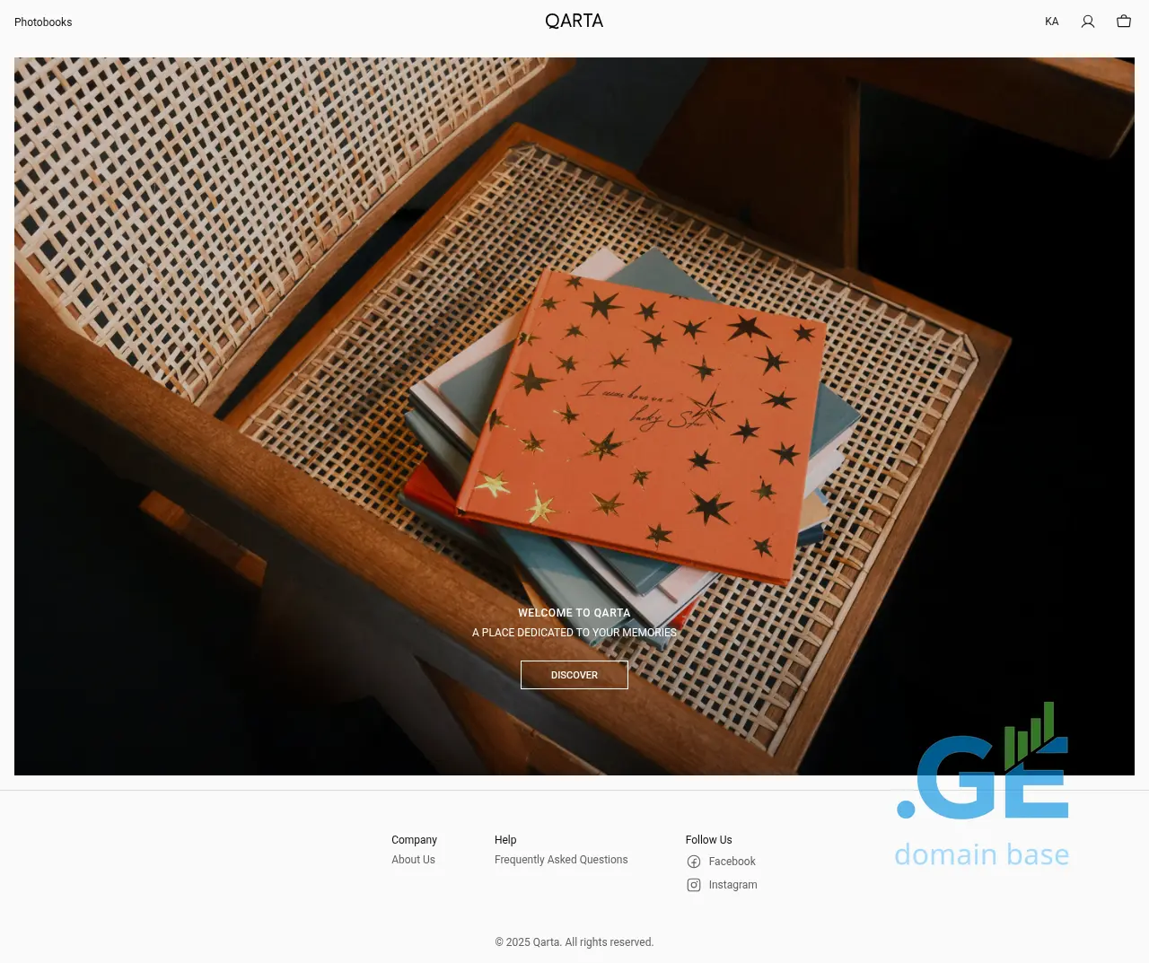 Screenshot of the site qarta.ge