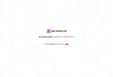 Screenshot of qr-menu.ge