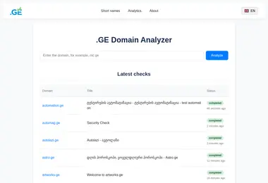 Screenshot of qronika.ge