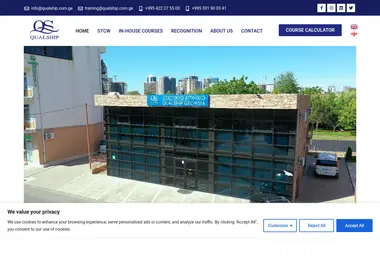 Screenshot of qualship.com.ge