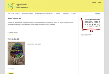 Screenshot of radiobiology.ge