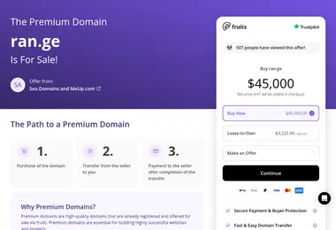 Screenshot of ran.ge