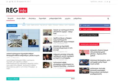 Screenshot of reginfo.ge