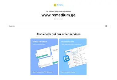 Screenshot of remedium.ge