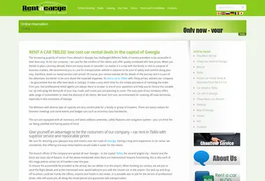 Screenshot of rentacar.ge