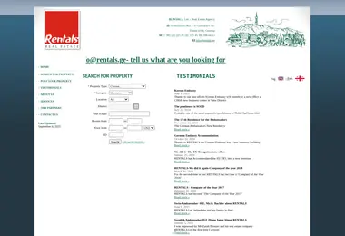 Screenshot of rentals.ge