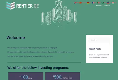 Screenshot of rentier.ge