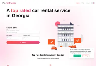 Screenshot of rentmycar.ge