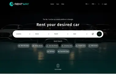 Screenshot of rentway.ge