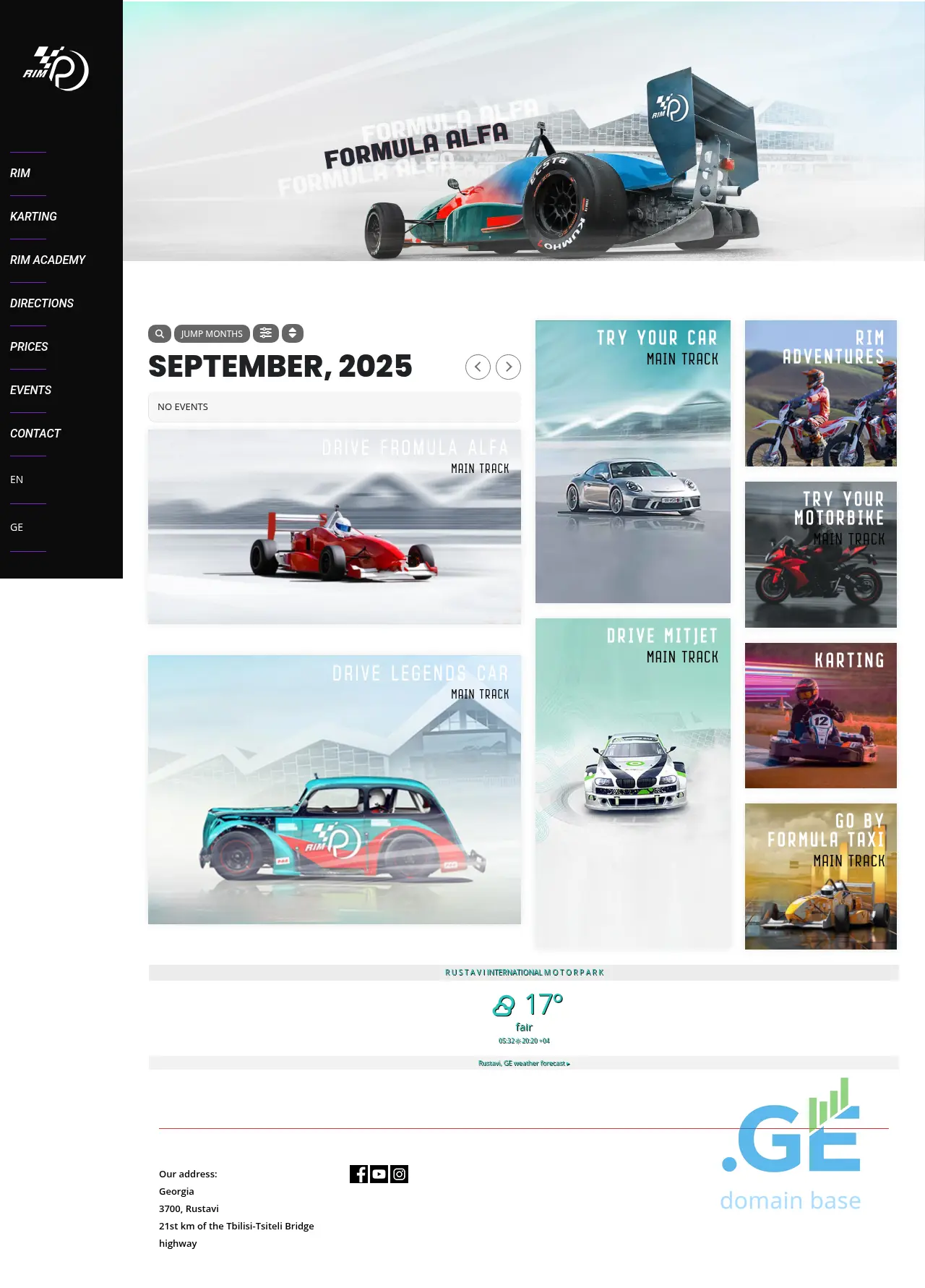 Screenshot of the site rim.ge