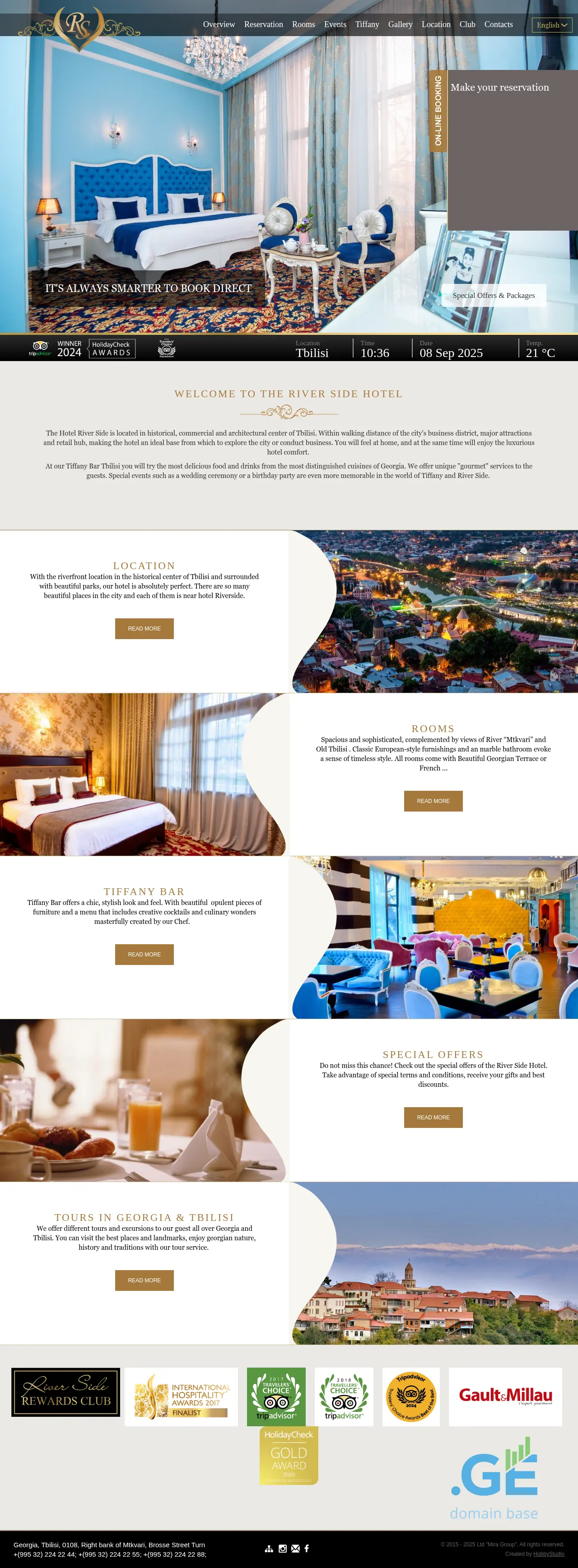 Screenshot of the site riverside.ge