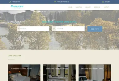 Screenshot of riverviewhoteltbilisi.ge