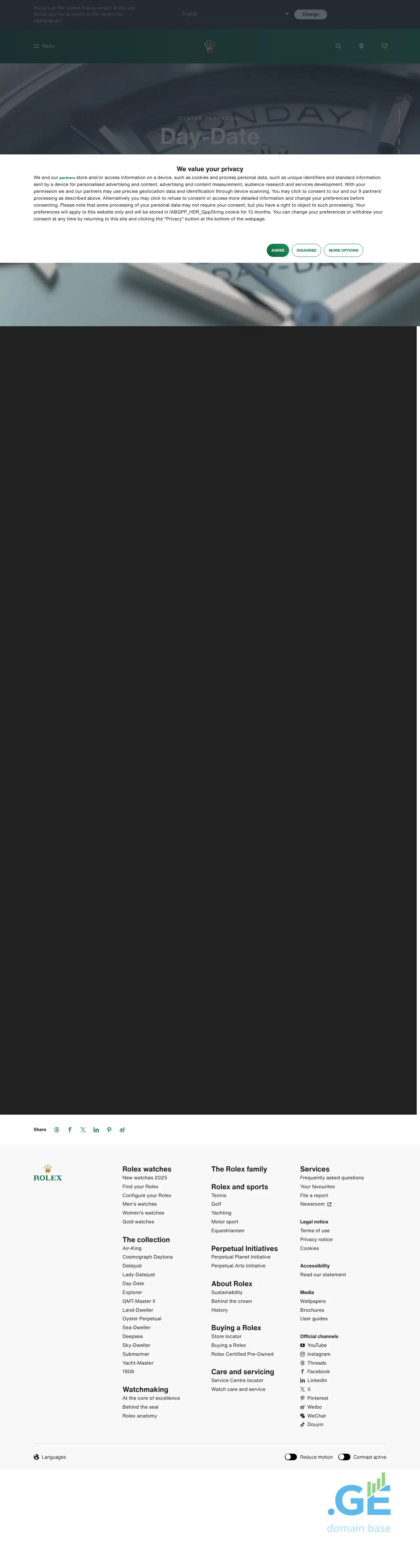 Screenshot of the site rolex.ge