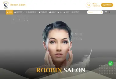 Screenshot of roobinbarbershop.ge
