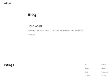 Screenshot of ruth.ge