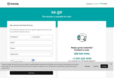 Screenshot of sa.ge