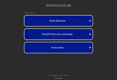 Screenshot of sabasales.ge