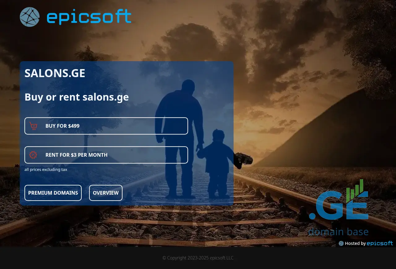 Screenshot of the site salons.ge