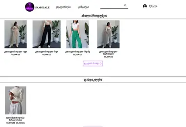 Screenshot of samosale.ge