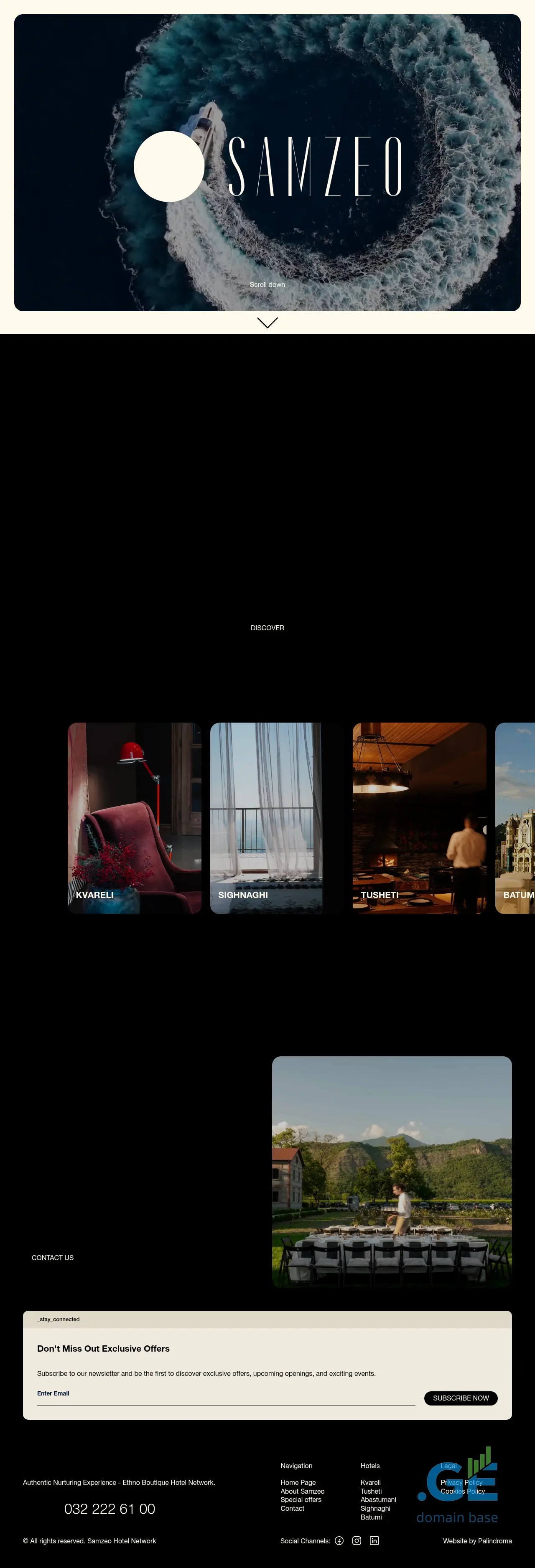 Screenshot of the site samzeo.ge