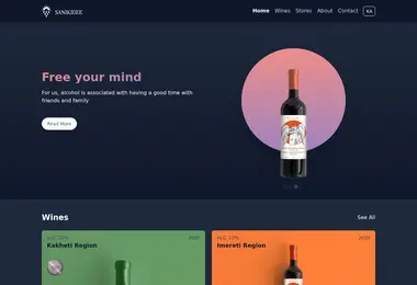 Screenshot of sanikidze.ge