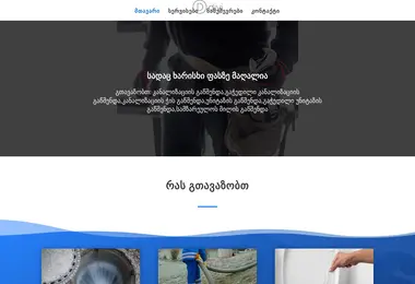 Screenshot of santeqsivrce.ge