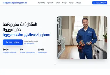 Screenshot of sarecximanqanisxelosani.ge