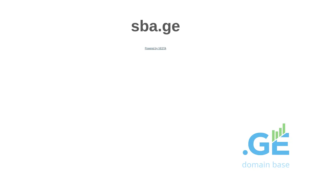 Screenshot of the site sba.ge