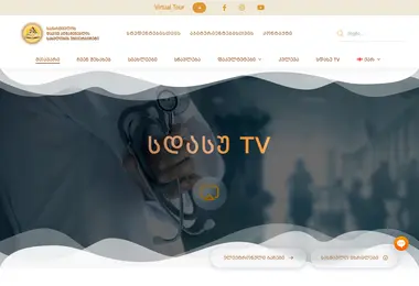 Screenshot of sdasu.edu.ge