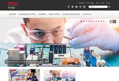 Screenshot of sdsu.edu.ge