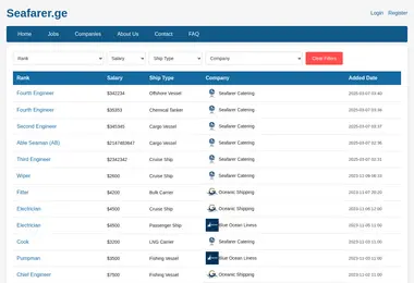 Screenshot of seafarer.ge