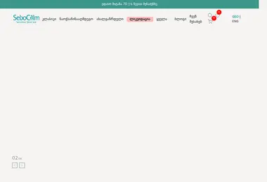 Screenshot of sebocalm.ge