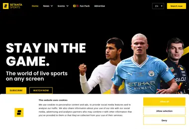 Screenshot of setanta.ge